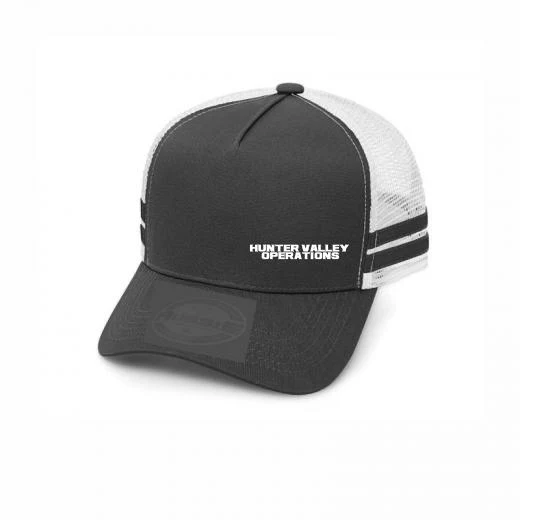 A-Frame Striped Trucker Cap