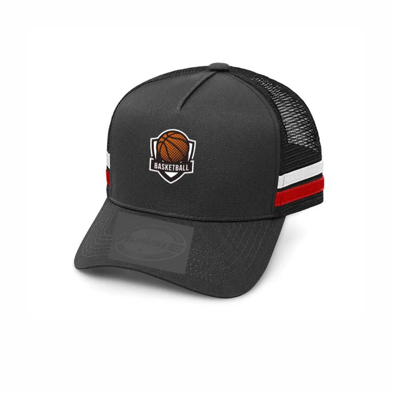 A-Frame Striped Trucker Cap
