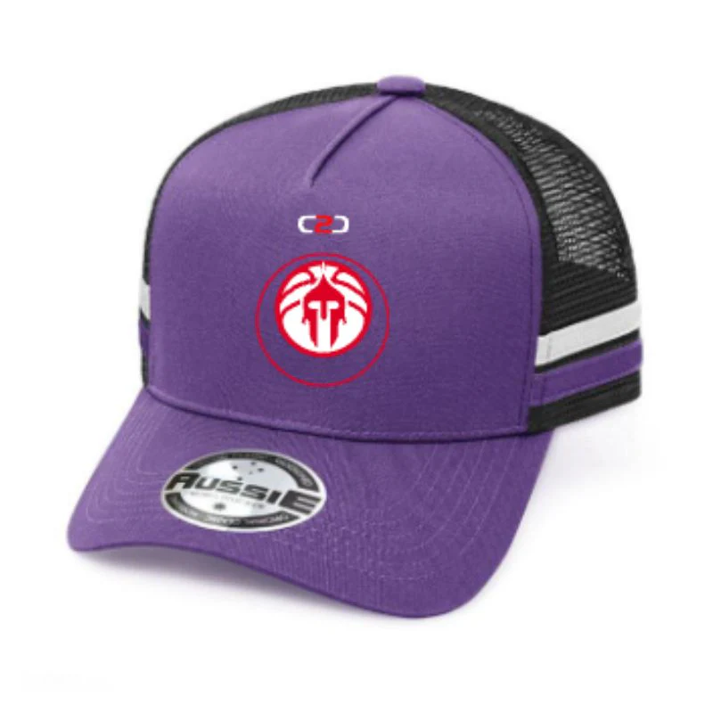 A-Frame Striped Trucker Cap Kids