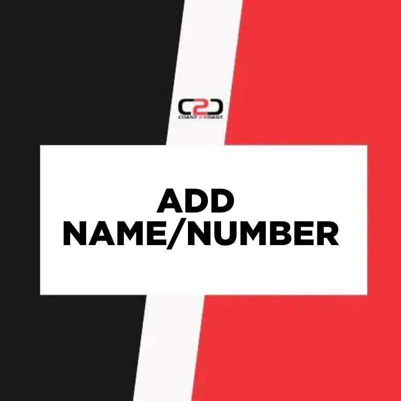 Add Name/Number (Add.  $10) - PMQ Sharks Juniors