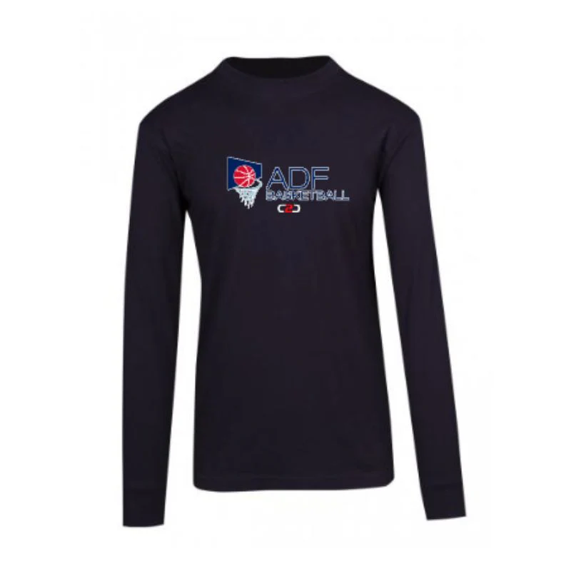 ADF Basketball Long Sleeve Tee Navy