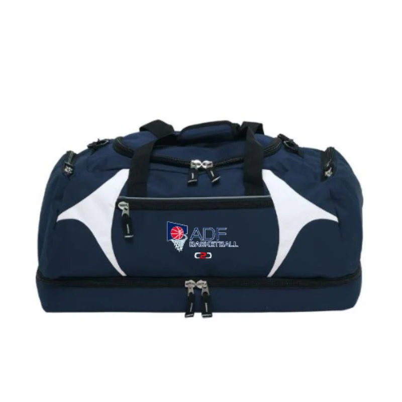 ADF Basketball Overnight Bag Navy White