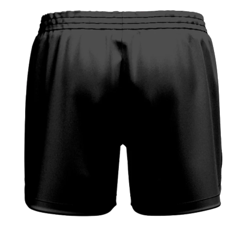 Albatross Netball Curved Sport Shorts Pro Womens Girls Black - Image 2