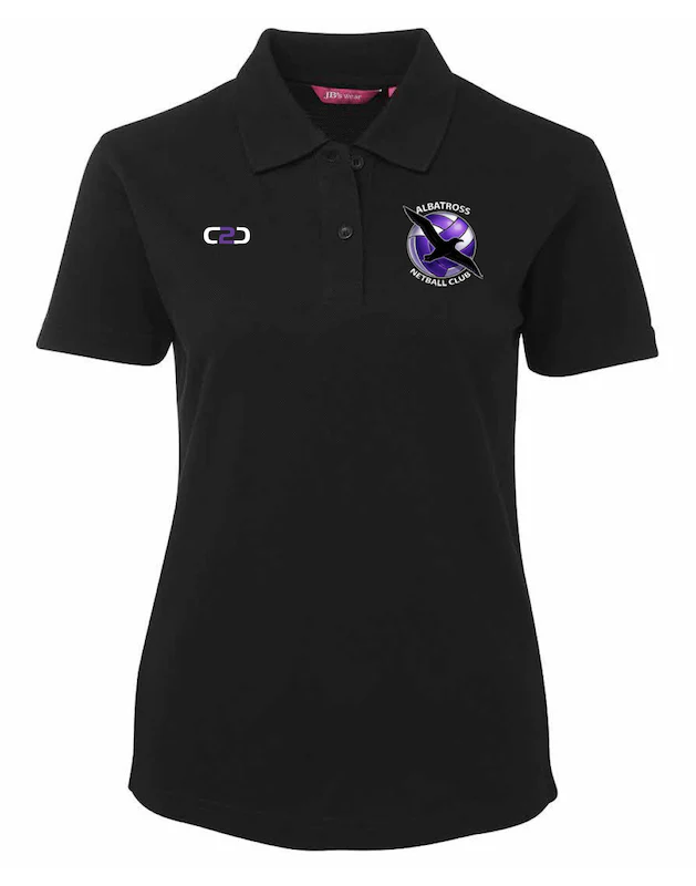 Albatross Netball Ladies Polo Black