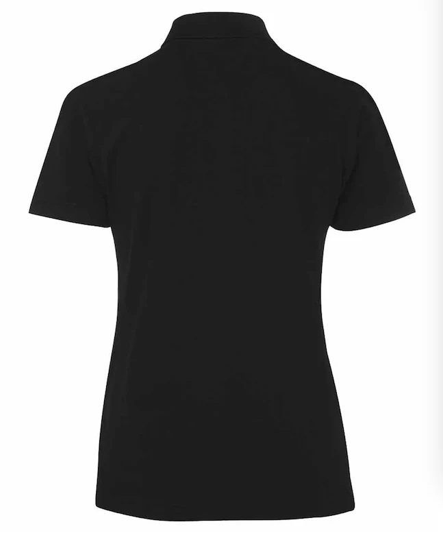 Albatross Netball Ladies Polo Black - Image 2