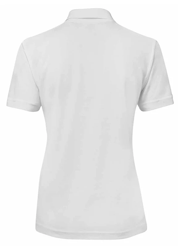 Albatross Netball Ladies Polo White - Image 2