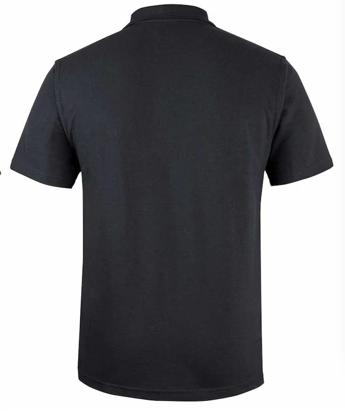 Albatross Netball Mens Polo Black - Image 2
