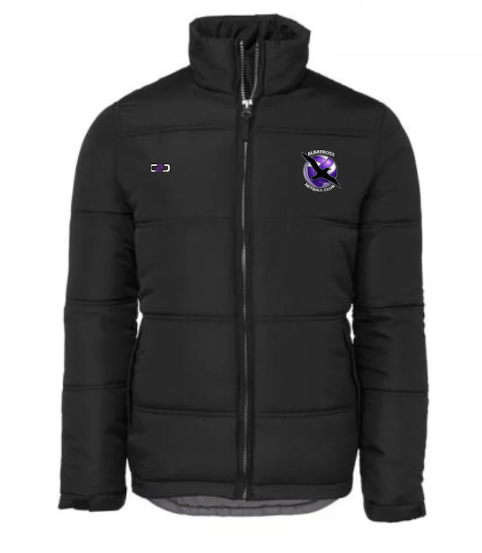 Albatross Netball Puffer Jacket Black