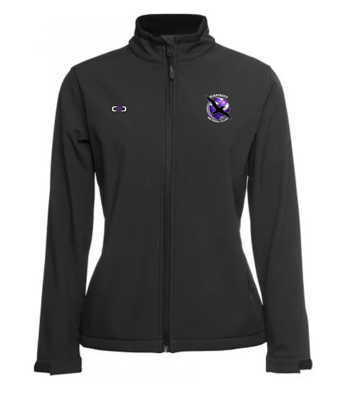 Albatross Netball Soft Shell Jacket Black