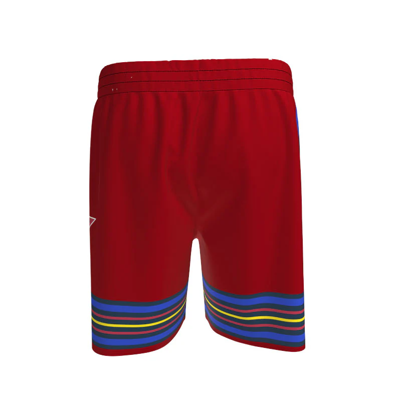 All Star '25 Inspired Core Basketball Pro Shorts Design Your Own Custom Red Team - Image 4