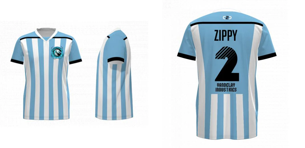 Argentina Core Soccer Jersey Insert V Neck Design Your Own Custom