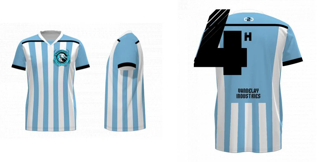 Argentina Core Soccer Jersey Insert V Neck Design Your Own Custom