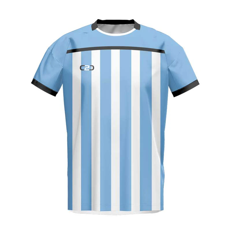 Argentina SlimFit HP Soccer Jersey Crew Neck Design Your Own Custom