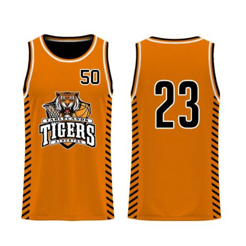 Atherton Basketball Core Reversible Basketball Singlet Orange Black