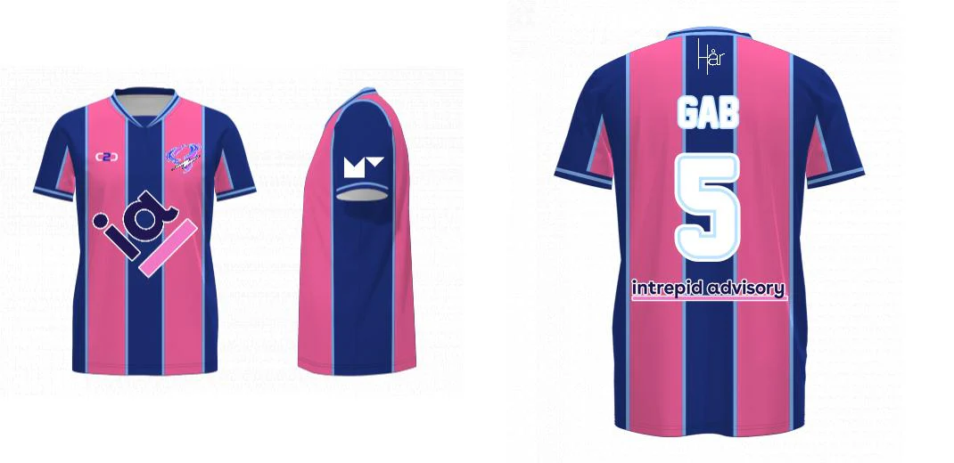 Barcelona Core Soccer Jersey Insert V Neck Design Your Own Custom