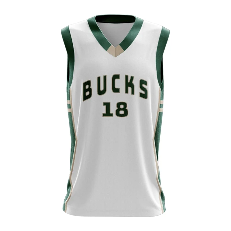 Custom Milwaukee Bucks-Inspired Core Basketball Singlet