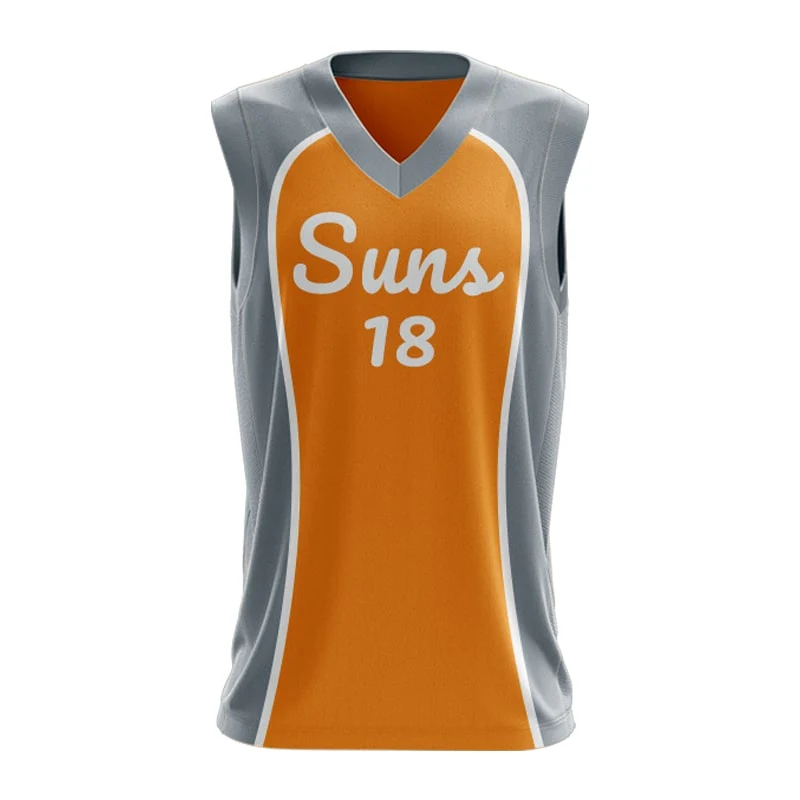 Custom Phoenix Suns-Inspired Core Basketball Singlet