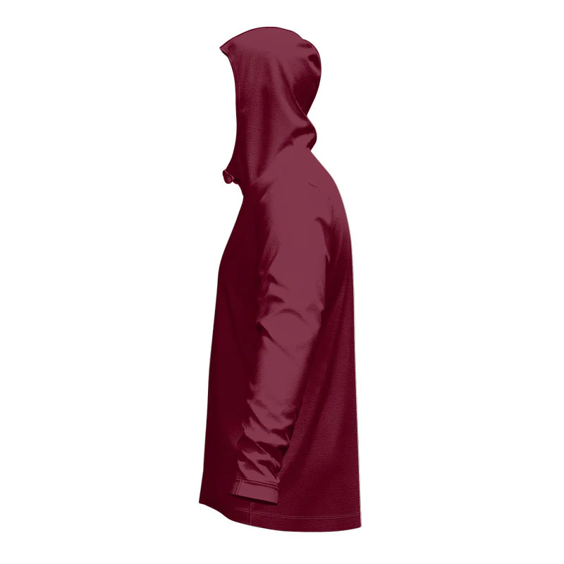 Baulkham Hills SlimFit HP Tech Zip Hoodie Maroon - Image 4