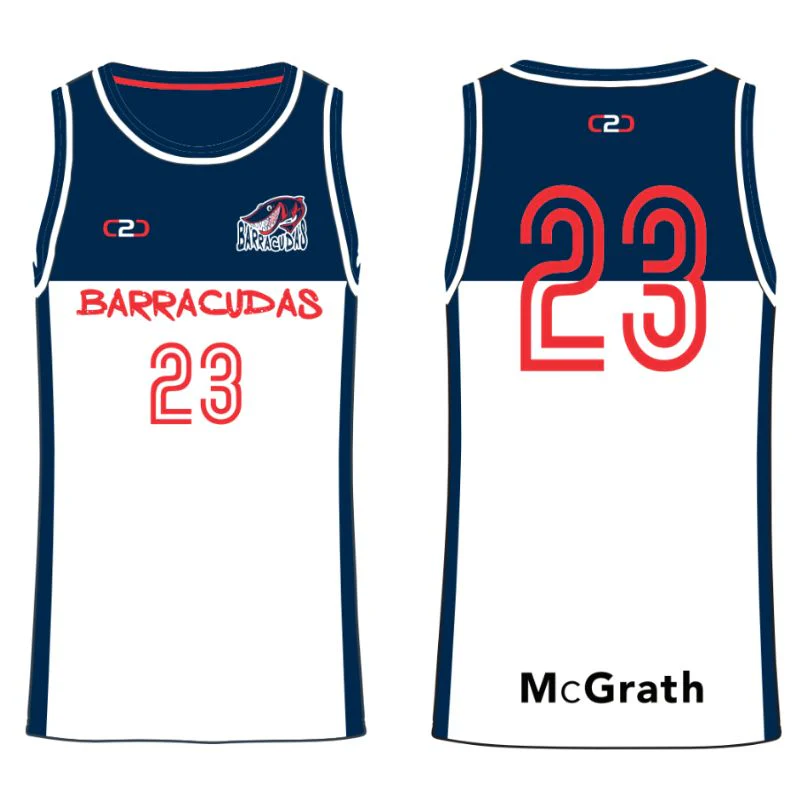 BDC Barracudas Basketball Reversible Playing Singlet - Image 2