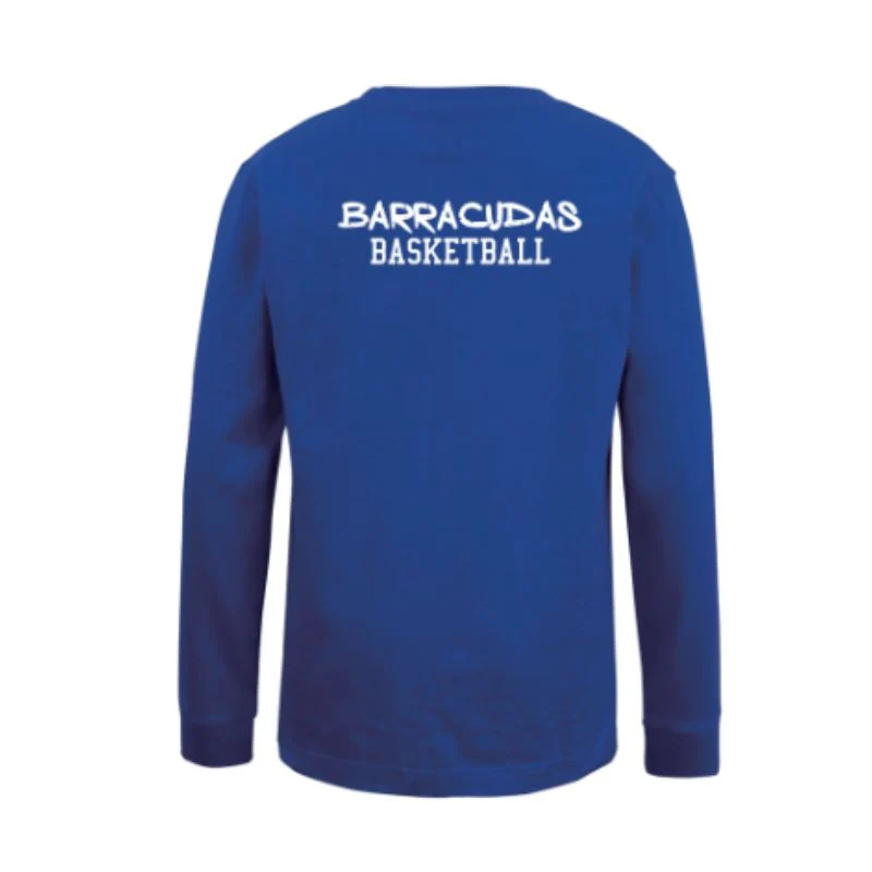 BDC Barracudas Kids LS Royal Cotton Tee - Image 3