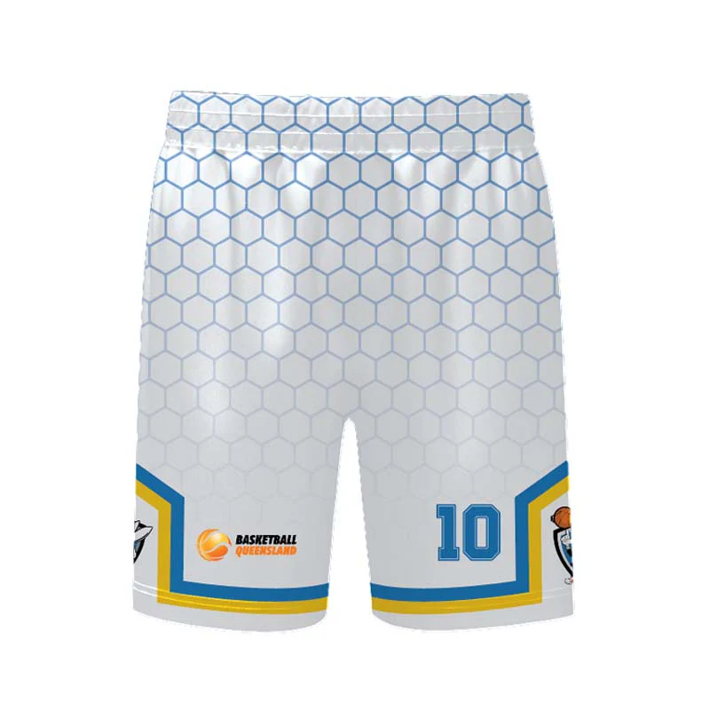 Biloela Basketball Core Shorts White