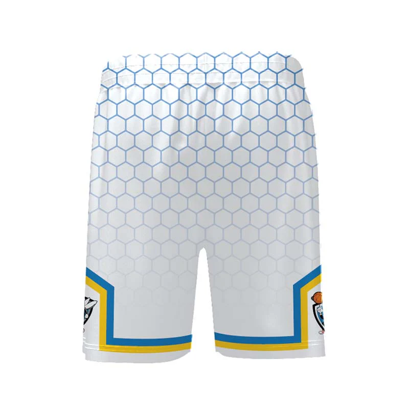 Biloela Basketball Core Shorts White - Image 3