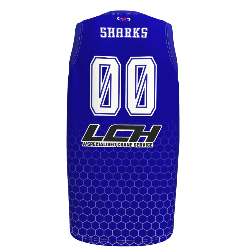 Biloela Basketball Sharks Core Singlet Mens - Image 2
