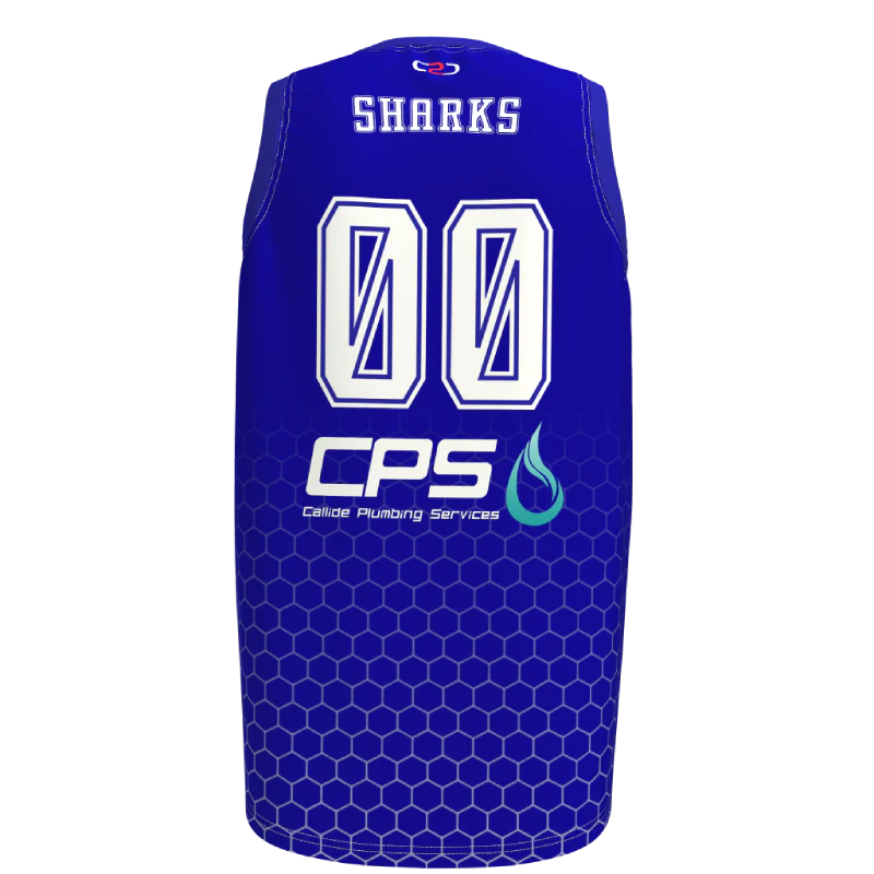 Biloela Basketball Sharks Core Singlet Womens - Image 2