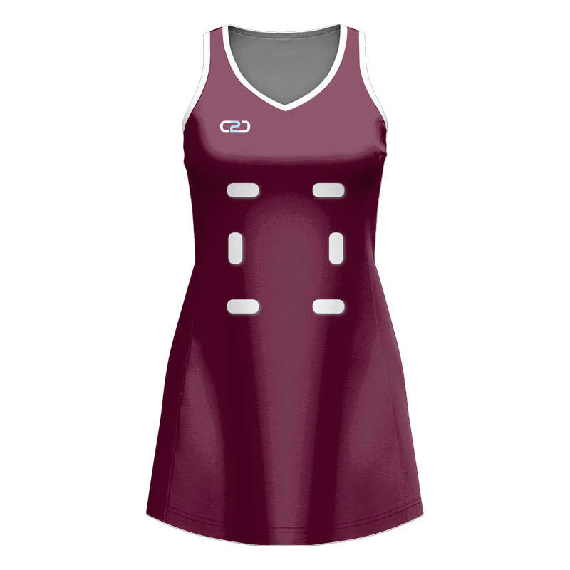 Solid Core Fusion Netball Dress V Neck Custom Design Your Own