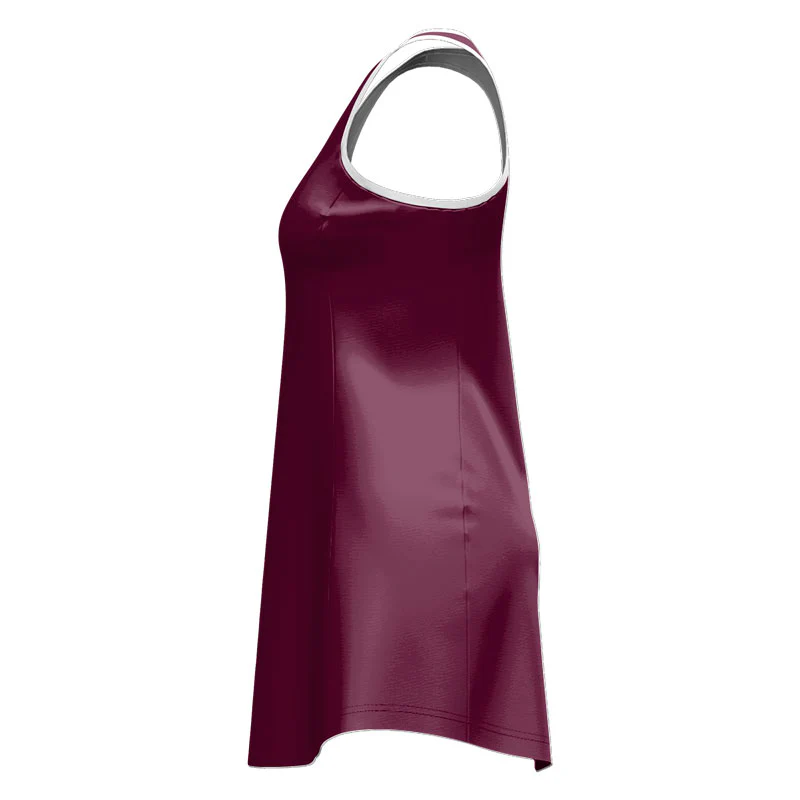 Solid Core Fusion Netball Dress V Neck Custom Design Your Own - Image 2