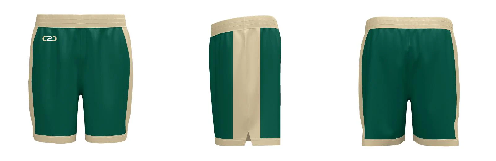 Boomers Core Shorts Pro Sideseam Green Design Your Own Custom
