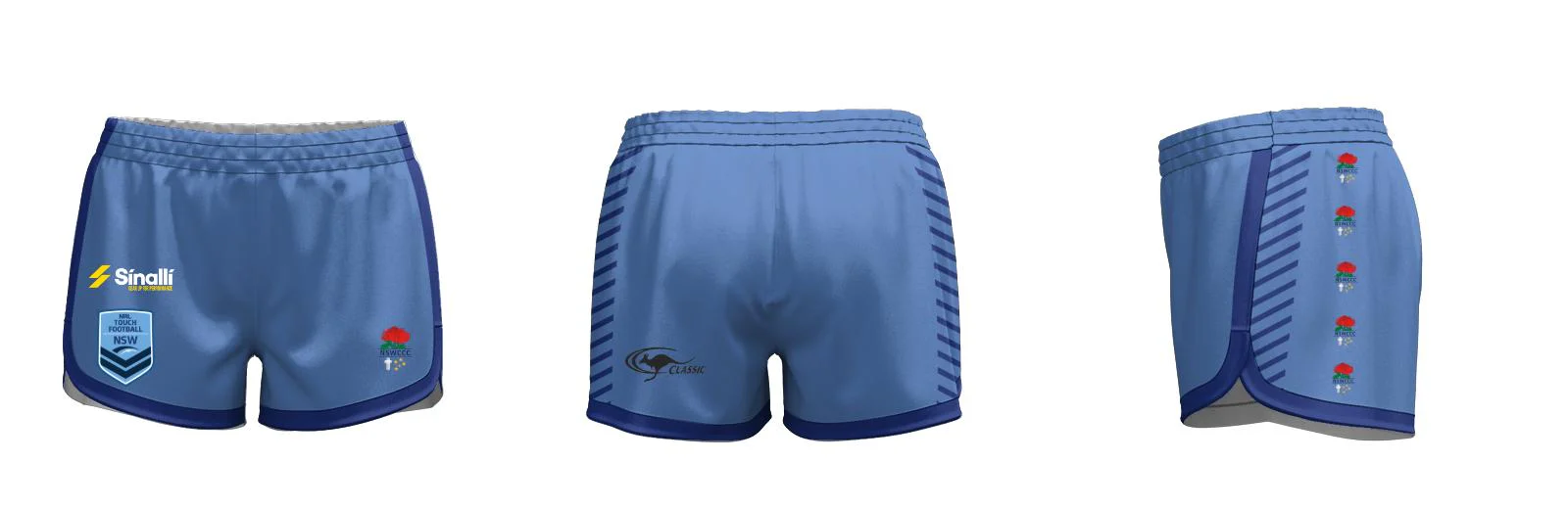 Boomers SlimFit HP Ladies Girls High Thigh Curve Shorts Design Your Own Custom