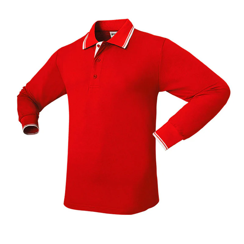 Brampton Long Sleeve Polo Mens - Image 2