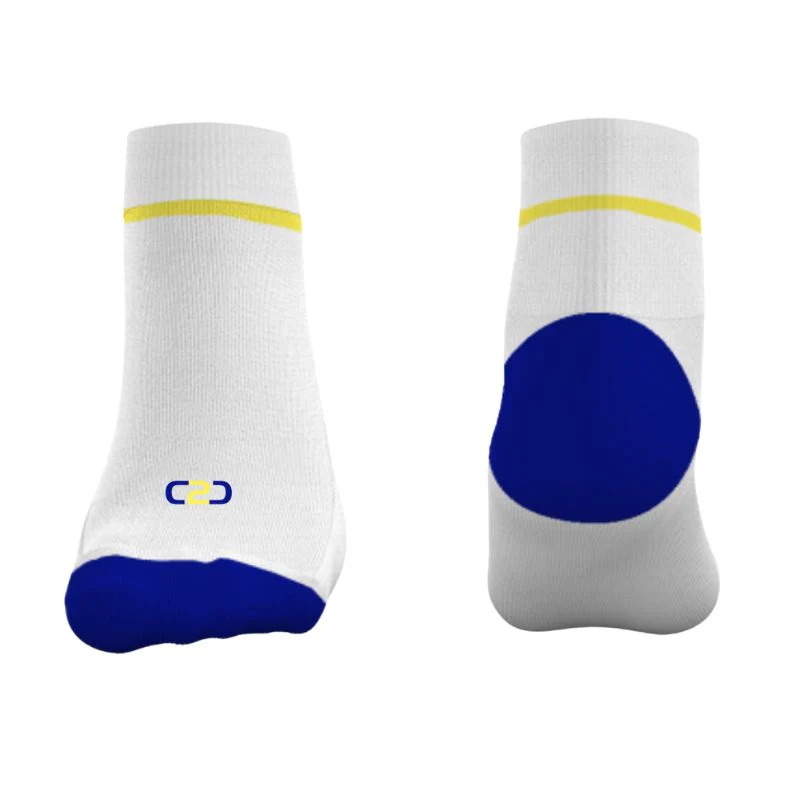 Broken Hill Basketball Ankle Socks White