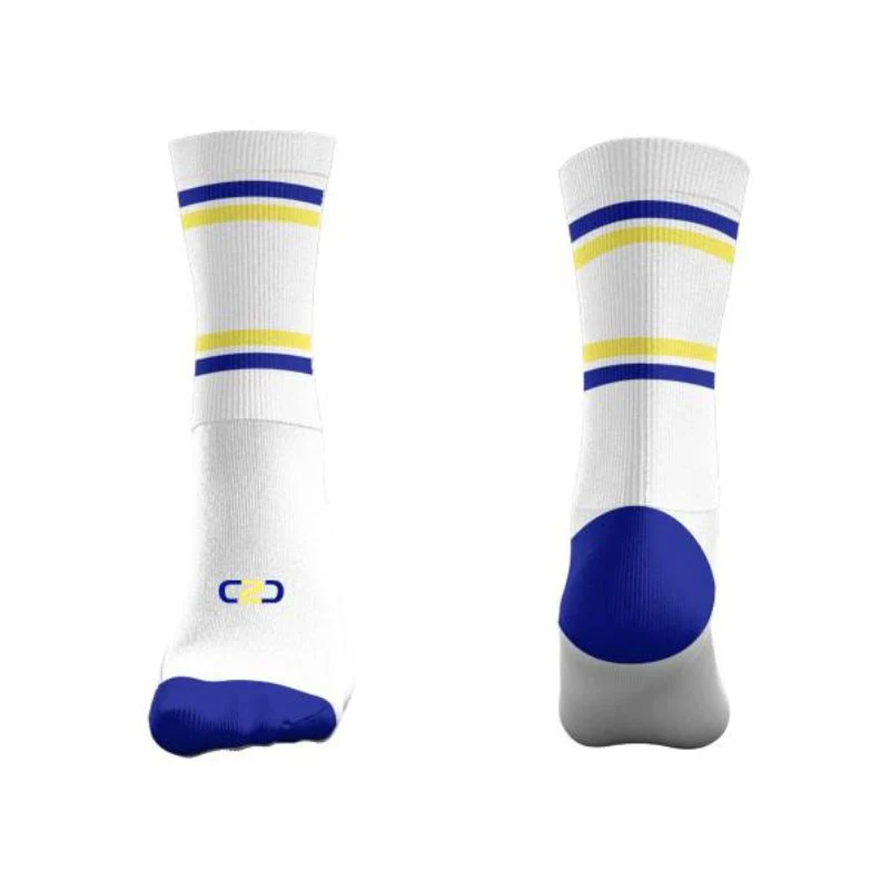 Broken Hill Basketball Crew Socks White
