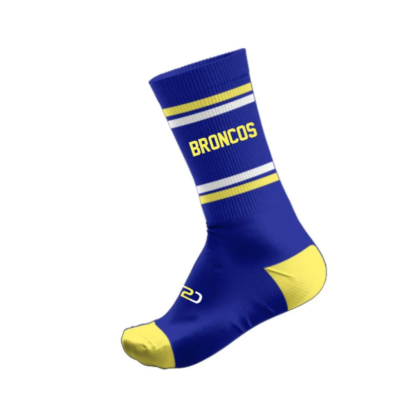 Broken Hill Basketball Crew Socks Royal - Image 2