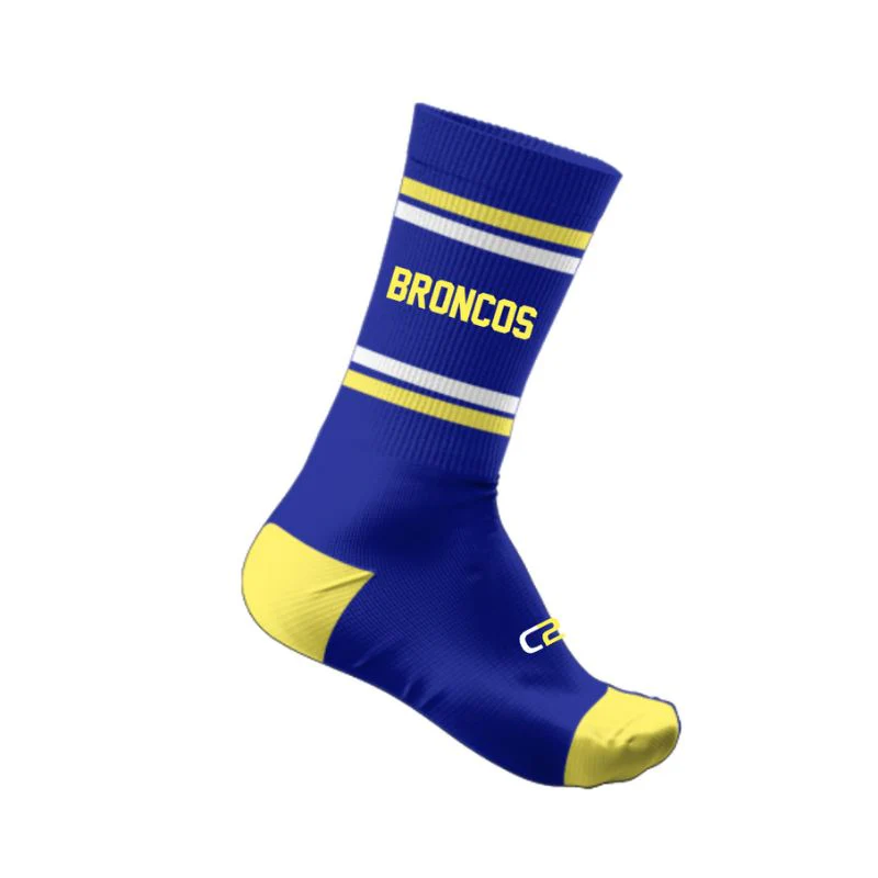 Broken Hill Basketball Crew Socks Royal - Image 3