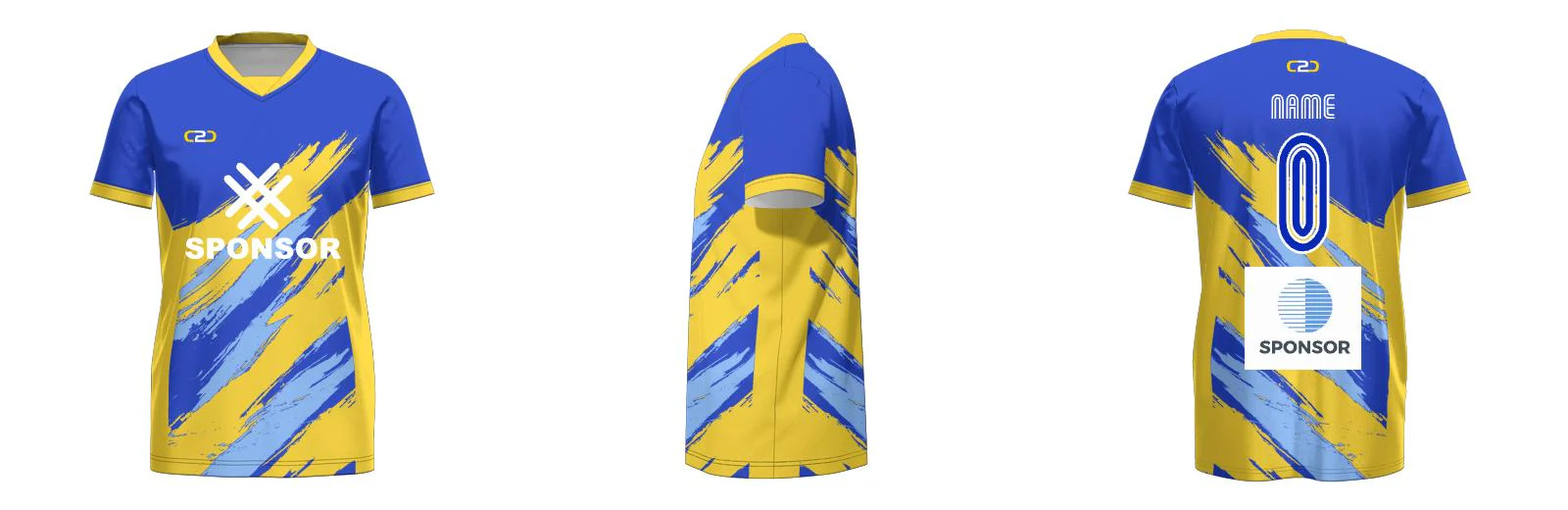 Brushes Soccer Core Soccer Jersey Insert V Neck Design Your Own Custom