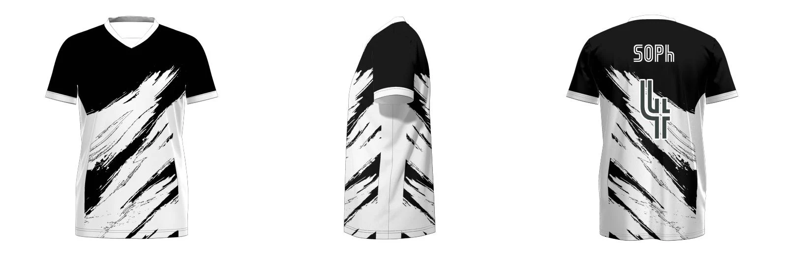 Brushes Soccer Core Soccer Jersey Insert V Neck Design Your Own Custom