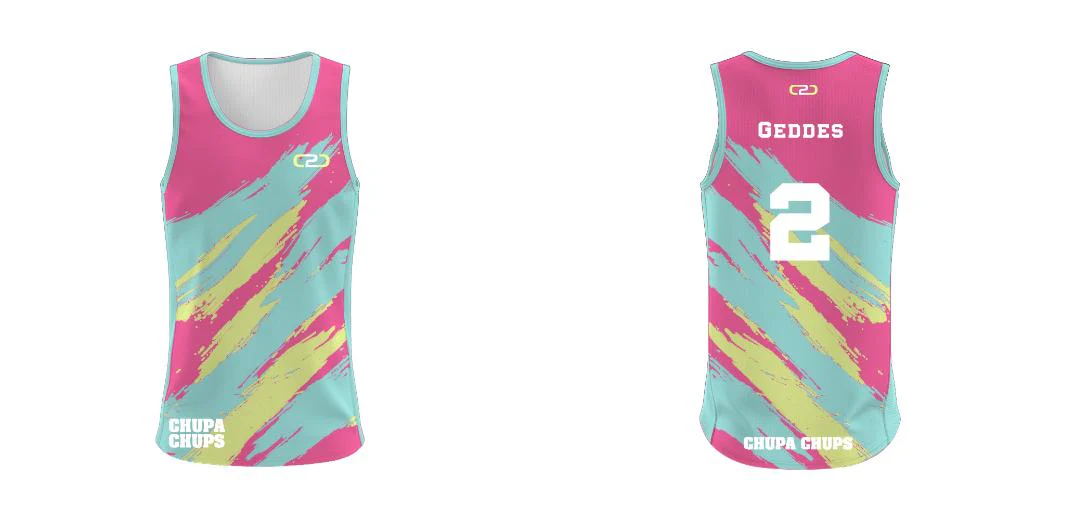 Brushes Sport Singlet Design Your Own