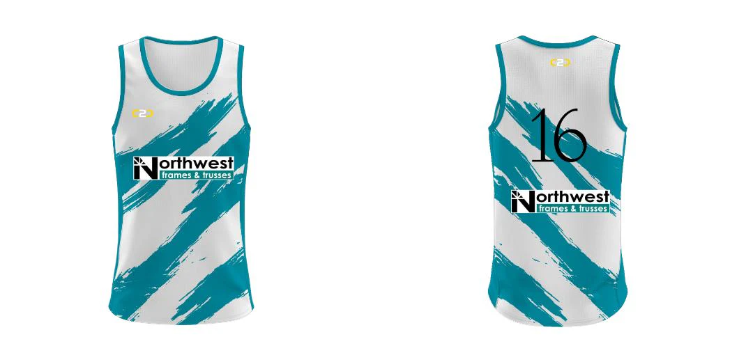 Brushes Sport Singlet Design Your Own