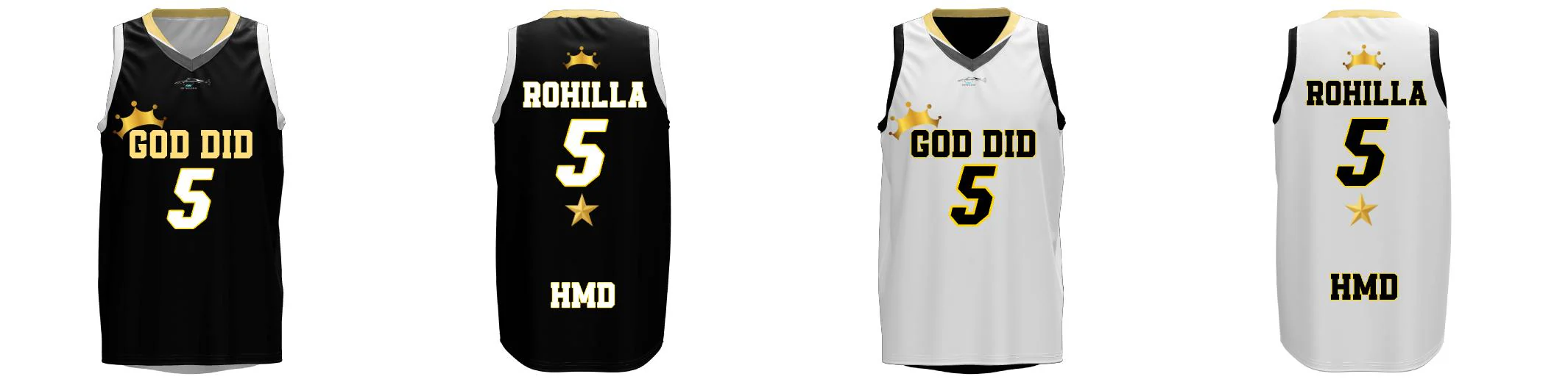 Buffaloes Core V-Neck Reversible Basketball Singlet Black and White Design Your Own Custom