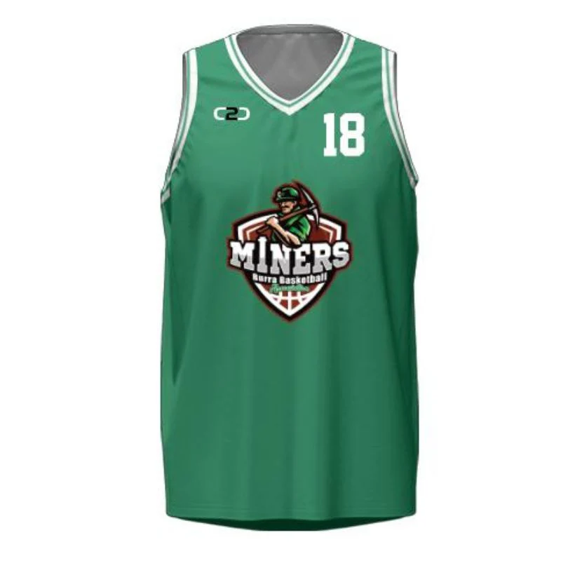Burra Basketball Core Singlet Green