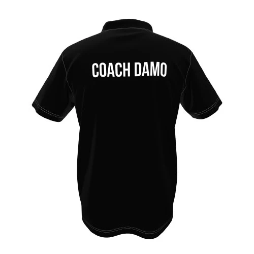 Byron Bay Junior AFL Coach Polo Black - Image 3