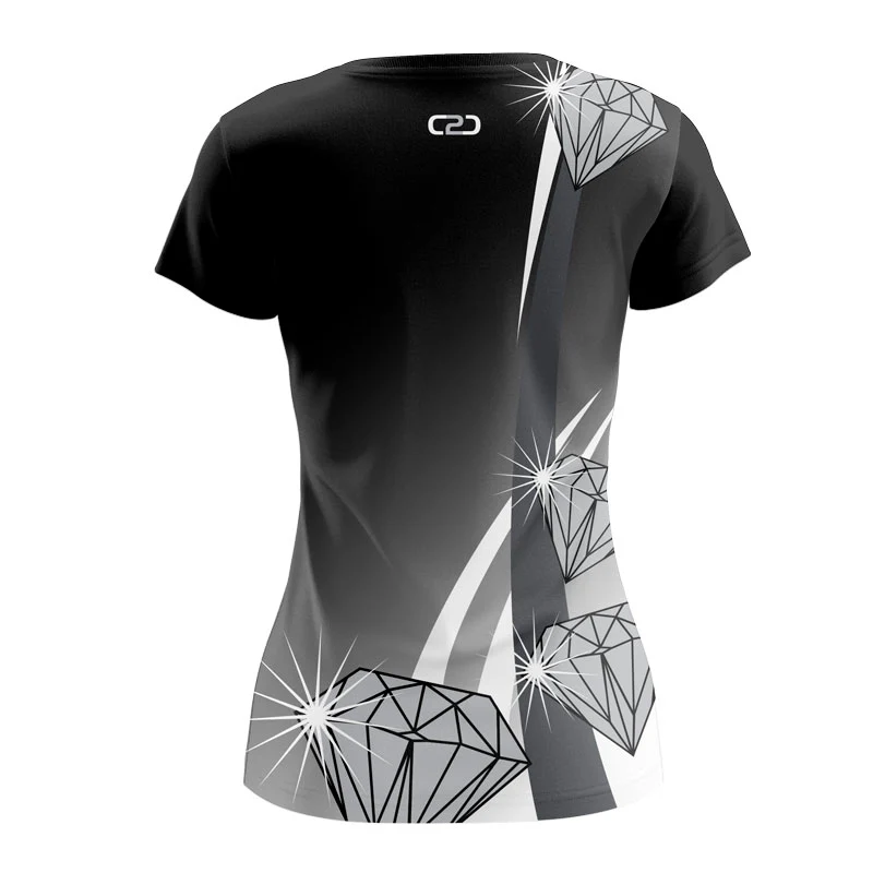 Black Diamonds Warmup Shirt Design Your Own Custom - Image 2