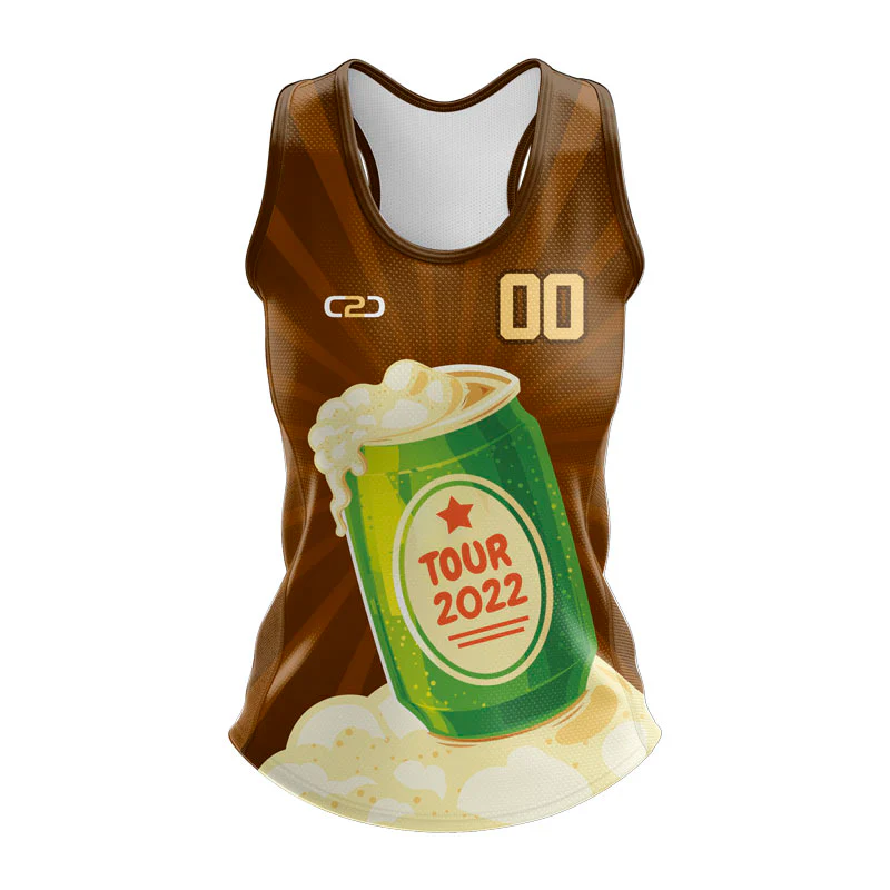 End of Season Tour Sport Singlet Ladies Racerback Design Your Own Custom