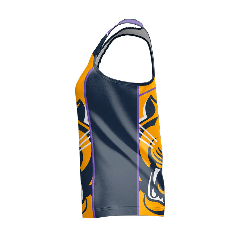 Tiger Netball Singlet Ladies Racerback Design Your Own Custom - Image 3