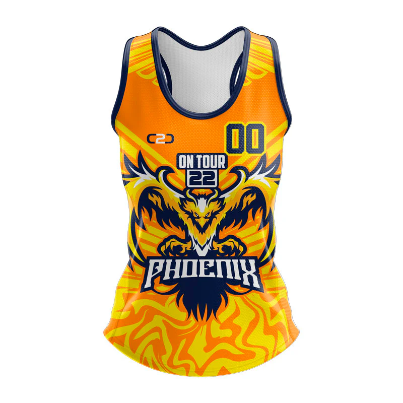 Tour Time Sport Singlet Ladies Racerback Design Your Own Custom
