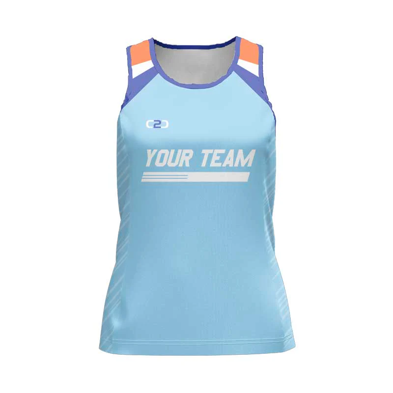 Ice Ray Athletic Singlet Ladies SemiRacerback Design Your Own Custom