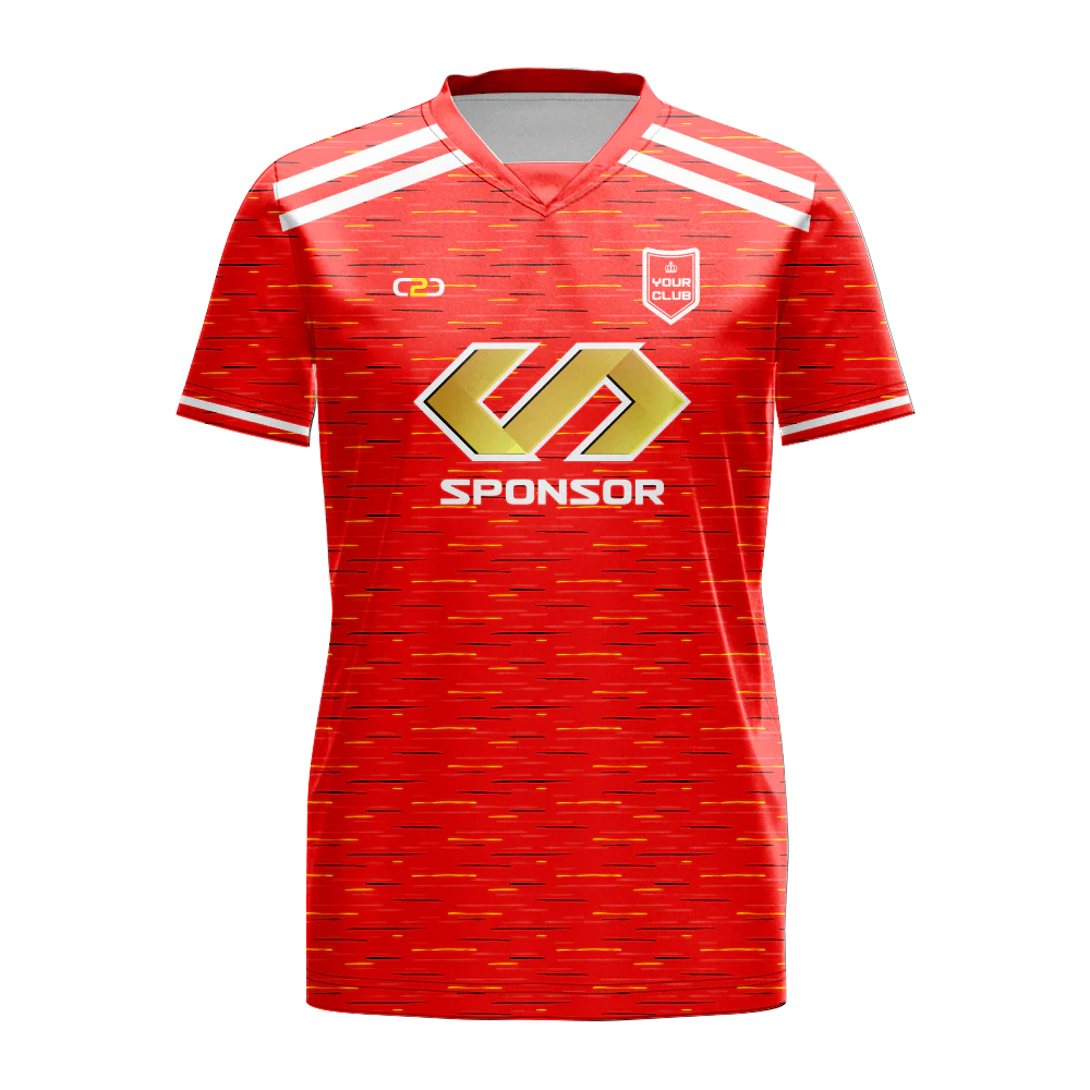 Man United Core Soccer Jersey Insert V Neck Design Your Own Custom